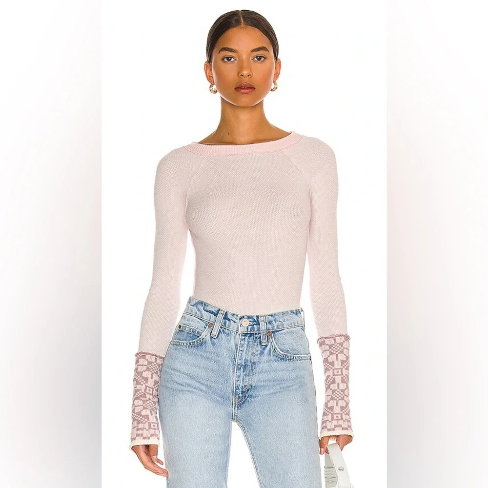 Free People She’s Reversible Cuff Top in Dreamt Kiss Sz S